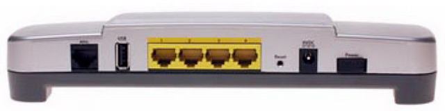 USR9107A ADSL2+ 4-Port Router